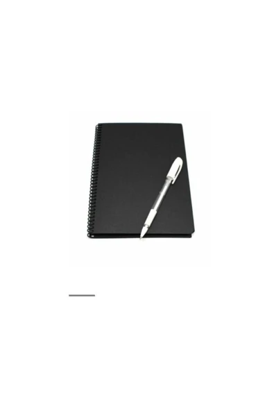 Gürpaş 40 Sayfa 17x24 Cm Siyah Defter Ve Beyaz Kalem ürün görseli