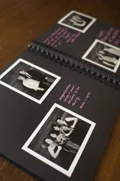 Pensan Siyah 80 Sayfalı Defter, Foto Albüm, Polaroid Foto Albüm, Anı Defteri - Resim 8