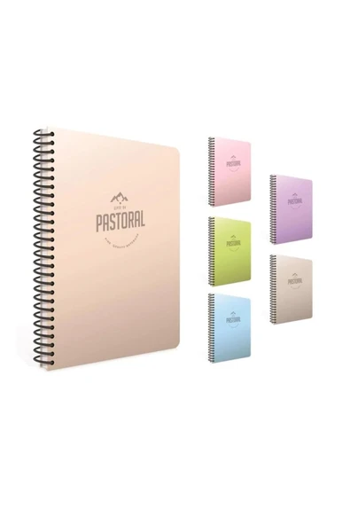 Gıpta Pastoral Spiralli Pp.kapak A6 80yp. Kareli Defter ürün görseli
