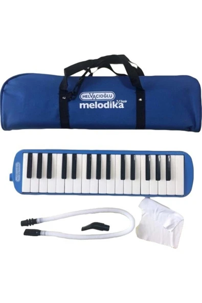 Helvacıoğlu Melodika Mavi 32 Tuşlu Melodika + 1 Adet Mavi Flüt Hediyeli - 2