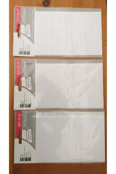 Tanex Ofc-107 Beyaz Ofis Etiketi 300'lü Paket - 2