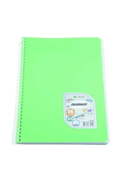 3 Çınar Çınar Spiralli A5 Çizgili Defter 96 Yaprak - 1
