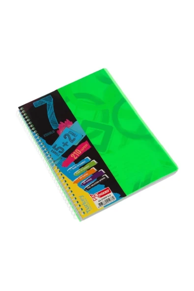 Mikro A-4 Eko 5+2 Ayraçlı Defter Plastik Kapak 210 Yaprak A4210E52 ürün görseli