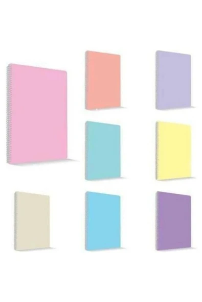 Umix My Note Flex Pastel A4 60 Yaprak Kareli Spiralli Plastik Kapak - 1