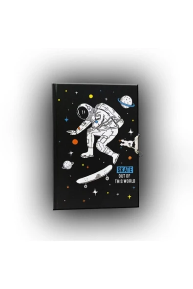 ÇINAR DEFTER Çınar Uni Note Kilitli Günlük & Hatıra Defteri Skate - Resim 2