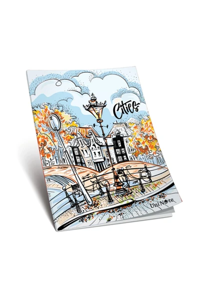 ÇINAR DEFTER Çınar 100 Yp A4 Kareli Karton Kapak Okul Defteri 13011 - Resim 4