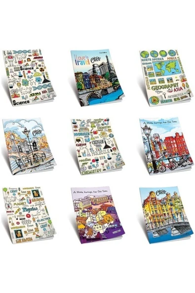 Uninote Uni Note A4 Colormaxi Kaye Defter (dikişli) Karton Kapak Çizgili 40 Yaprak 40/1 13001 (12 Li Paket) - Resim 2