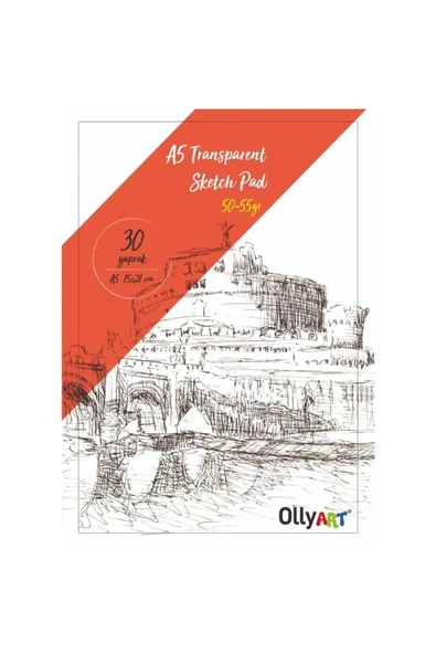 Karadeniz Dergi Yayınları Ollyart Spiralli Aydınger Eskiz Blok A5 30 Yaprak 50/55gr ürün görseli 1