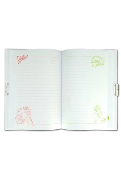 ÇINAR DEFTER Çınar Uni Note Kilitli Günlük & Hatıra Defteri Unicorn Magical - Resim 3