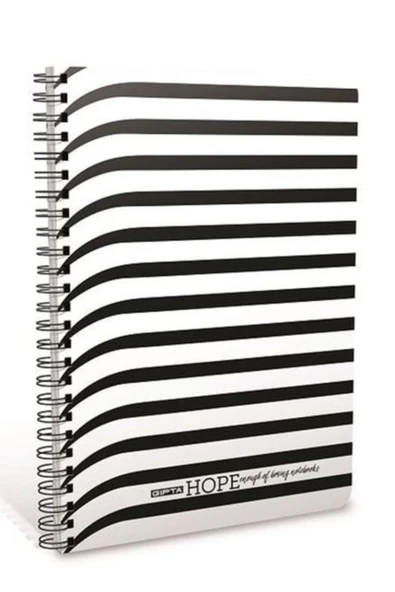 Gıpta Hope Spiralli Karton Kapak 18.5x26 Cm 80 Yaprak Kareli Defter - Resim 7