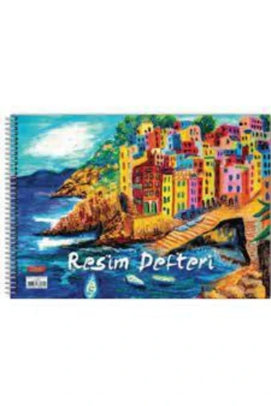 Tokaç Telli Çek Kopart Resim Defteri 25x15 cm 15 Yaprak - 1