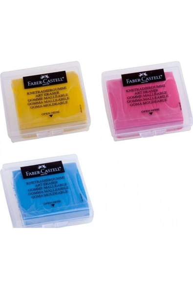 Faber Castell Hamur Silgi 3'lü ürün görseli 1