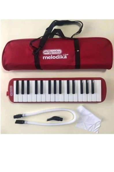 Helvacıoğlu Melodika 32 Tuşlu Bez Çantalı Mavi - Kırmızı- Pembe-siyah - 2