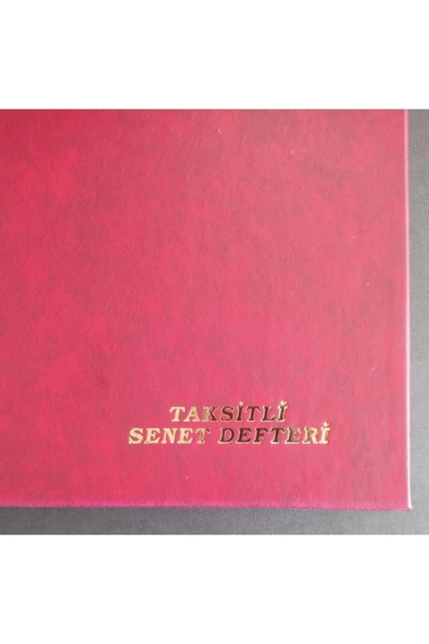 DEFTERSAN Taksitli Senet Defteri 20x28 Cm - Resim 3