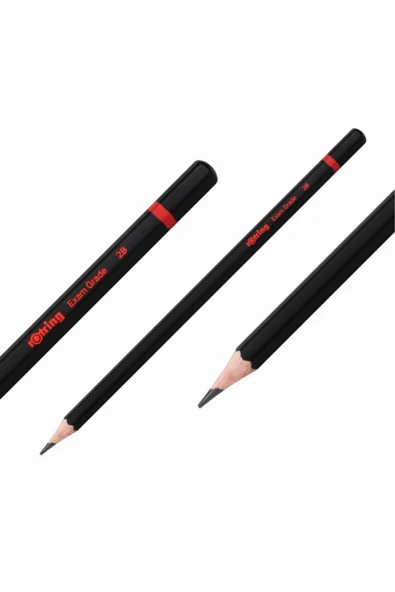 Rotring Kurşun Kalem 2b Siyah Sınav Kalemi 3 Adet - Resim 2