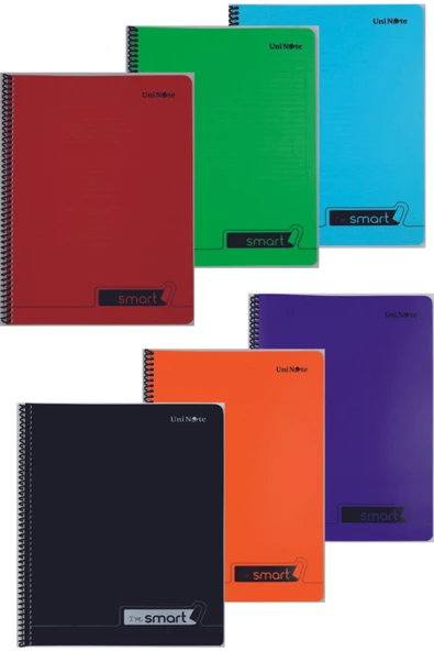 ÇINAR DEFTER A4 Okul Defteri 72 Yaprak (6 ADET 4 KARELİ 2 ÇİZGİLİ) Spralli Plastik Kapak Defter - 2