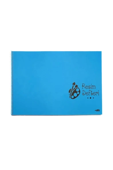 ALFA DEFTER Spiralli Resim Defteri 25 Yaprak Plastik Kapak 35*50 ürün görseli