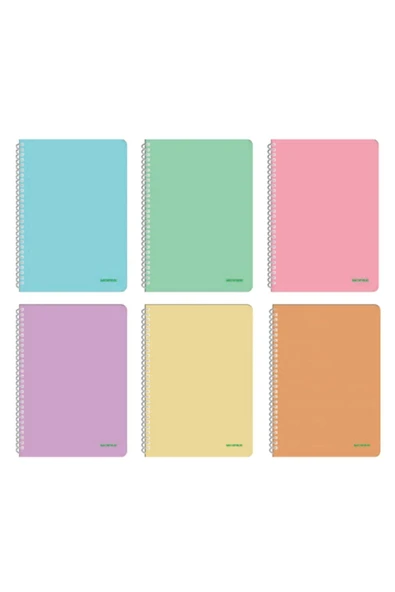 Mopak 72 Yaprak Çizgili A4 Plastik Kapak Spiralli Defter 1 Adet ürün görseli