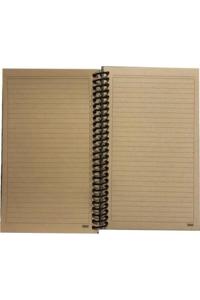 Tokaç Kraft Spiralli Defter 80 Yaprak Çizgili 14 X 21 Cm (A5) - Resim 2