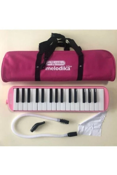 Helvacıoğlu Melodika Pembe 32 Tuşlu Melodika + 1 Adet Pembe Flüt Hediyeli - 2