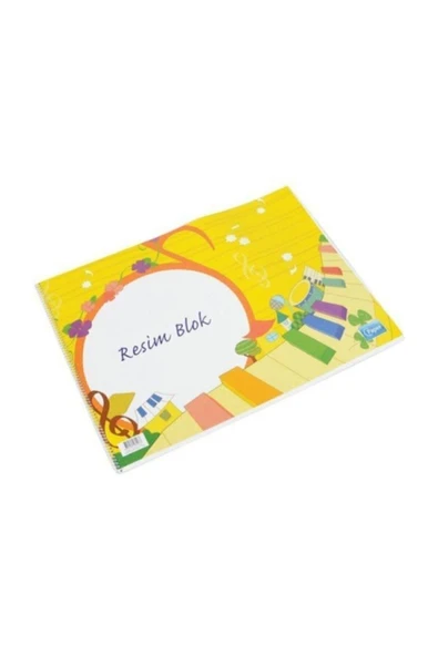 Zirve 25x35 Cm Spiralli Karton Kapak Resim Defteri ürün görseli 1