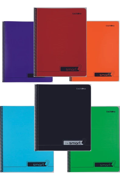 ÇINAR DEFTER A4 Okul Defteri 72 Yaprak (6 ADET 4 KARELİ 2 ÇİZGİLİ) Spralli Plastik Kapak Defter - 3