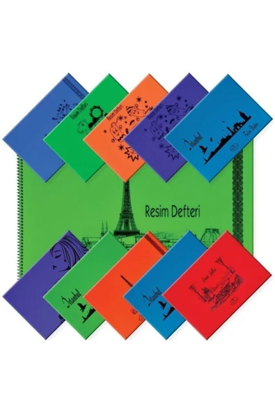 Daphne Defne 25x35 Sprialli Plastik K. 25 Yaprak Resim Defteri ürün görseli