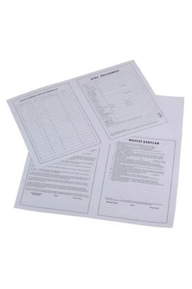 Shesh Altınyıldız Kira Kontratı A4 100 Lü Paket ürün görseli 1