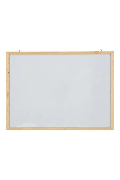 İnterpano 45*60 Ahşap Çerçeveli Laminant Yüzey D. Monte Beyaz Yazı Tahtası - 1