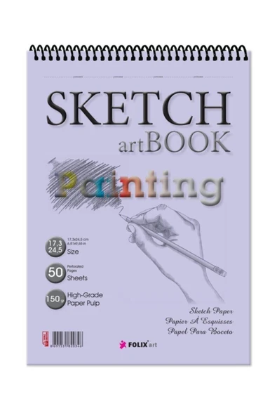 FOLİX ART Üstten Telli Eskiz Defter ürün görseli 1