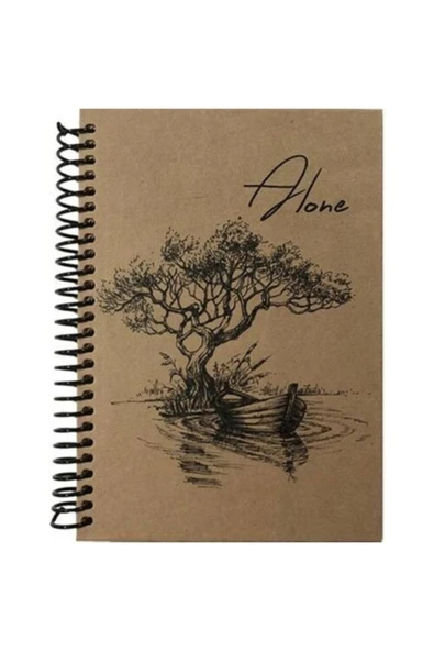 Tokaç Kraft Spiralli Defter 80 Yaprak Çizgili 14 X 21 Cm (A5) ürün görseli 1