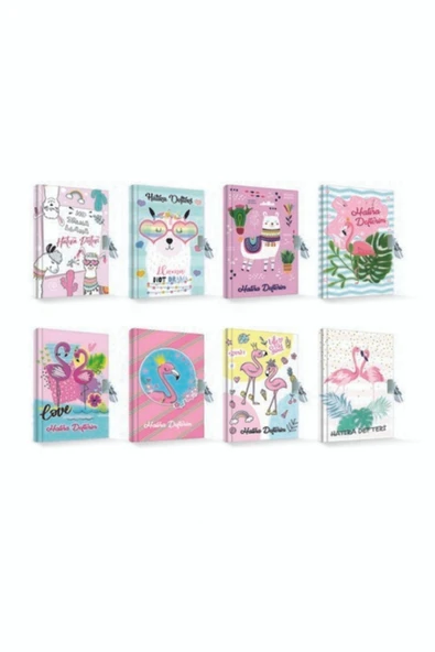 ÇINAR DEFTER Çınar Uni Note Kilitli Günlük & Hatıra Defteri Flamingo Cloud ürün görseli