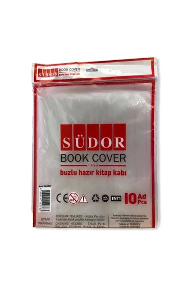Südor San566 Hazır Kitap Kabı Buzlu Şeffaf 10 Lu ürün görseli 1