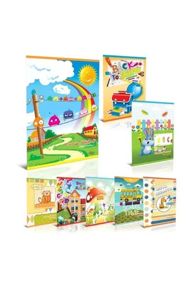 Alfa A4 Kaye Defter Karton Kapak Çizgili 80 Yaprak 80/1 (12 Lİ PAKET) T.d ürün görseli