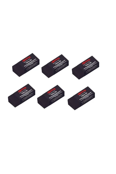 Rotring Sınav Silgisi Tıkky-30 Siyah ( 6 Adet ) - 1