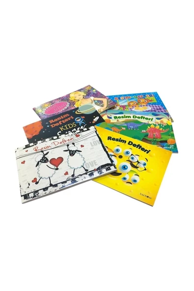 Komeks A5 Resim Defteri 20 Yaprak Küçük Boy Karton Kapak (12 Li Paket) ürün görseli