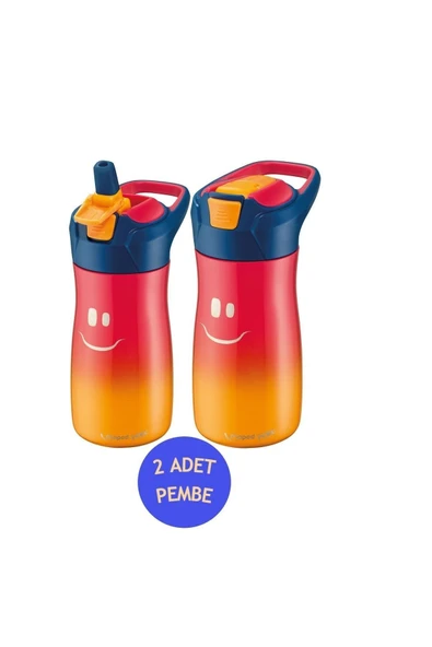 Maped Matara Picnik 580 Ml Çelik Gülen Yüz 2 Li Set Pembe - 1