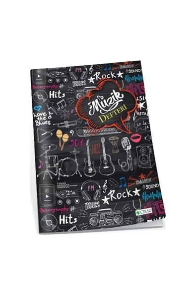 ÇINAR DEFTER Uninote Müzik Defteri A4 40 Yaprak Büyük Boy Karma Kapak Rekleri ürün görseli