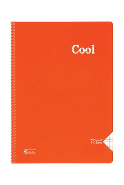 KESKİN COLOR Keskin Color Cool 72 Yp. Kareli A4 Plastik Kapak Spiralli Defter - Resim 6