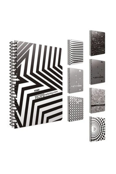 Gıpta Hope Spiralli Karton Kapak 18.5x26 Cm 80 Yaprak Kareli Defter ürün görseli