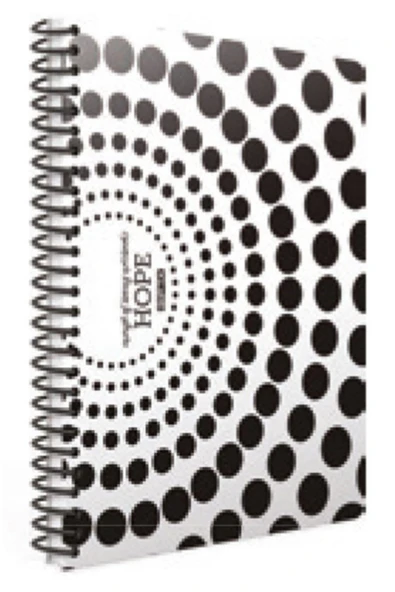 Gıpta Hope Spiralli Karton Kapak 18.5x26 Cm 80 Yaprak Kareli Defter - Resim 6