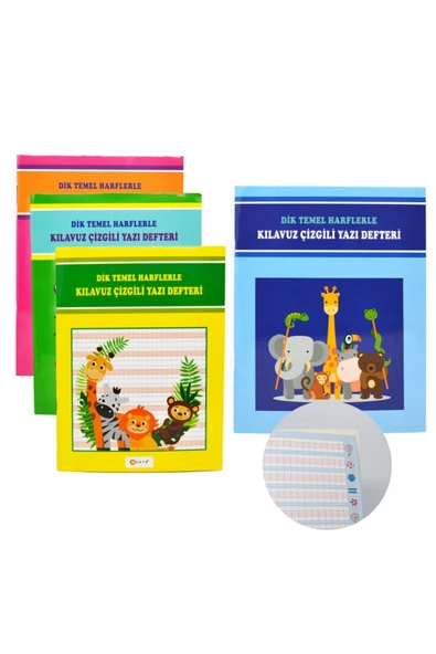 Nokta 17x24 40yp Dik Temel Harfler Klavuz Çizgili Güzel Yazı Defteri 1 Adet - Resim 2
