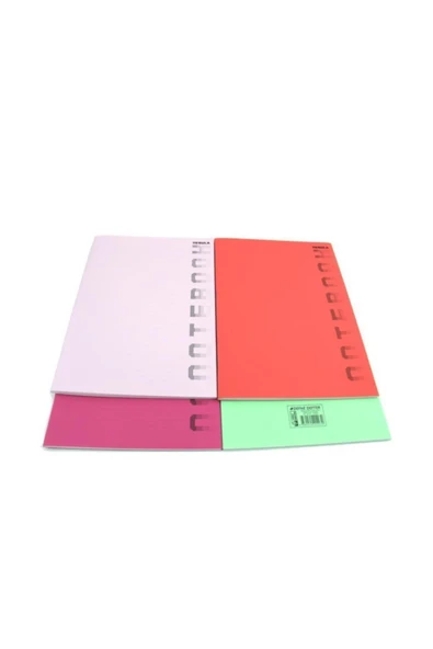 Daphne Defne Nebula A-4 Plastik Kapak Defter Dikişli 60 Yaprak Çizgili - Resim 4