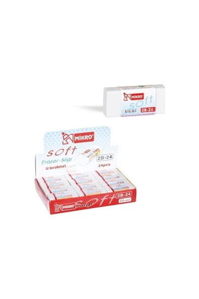 Mikro Soft 2b-24 Beyaz Silgi (1 Adet) ürün görseli 1