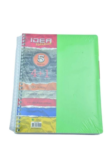 3 Çınar Çınar Seperatörlü 4+1 150 Yaprak Defter - 1