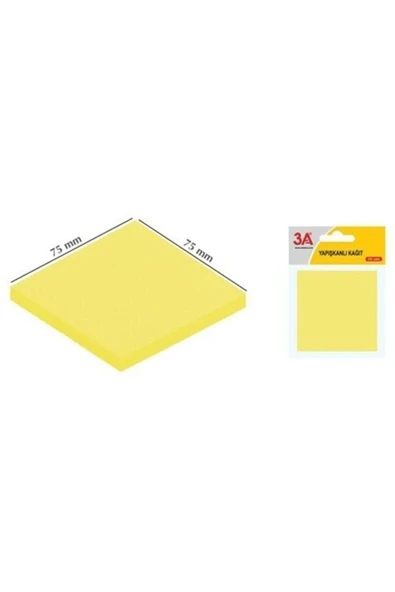 3A Post It, Renkli Yapışkanlı Not Kağıdı - Resim 3