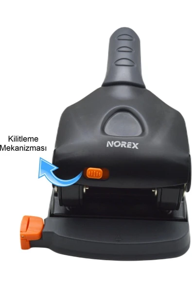 NOREX Metal Delgeç 65 Sayfa Kapasiteli Siyah UH105-190 - 2