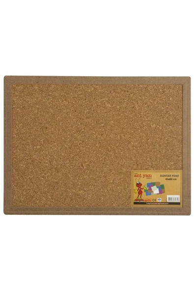 ANT YAZI Duvara Monte Mantar Pano Ahşap Çerçeve 45x60 - 1