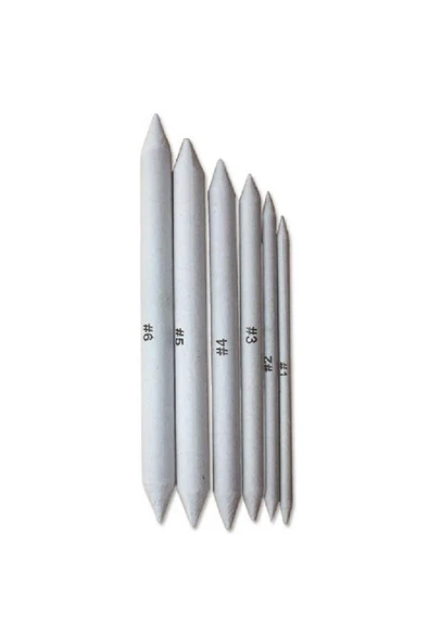 Pastel Dağıtıcı Gölgelendirme Kalemi Kaynaştırma Kalemi 6 Lı Set - 1