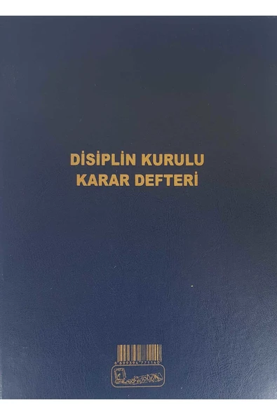 Kocaoluk DİSİPLİN KURULU KARAR DEFTERİ CİLT KAPAK ürün görseli
